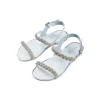 Babywalker Crystal Embellished Leather Sandal