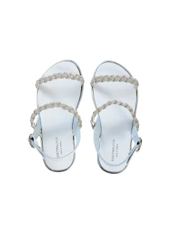 Babywalker Crystal Embellished Leather Sandal