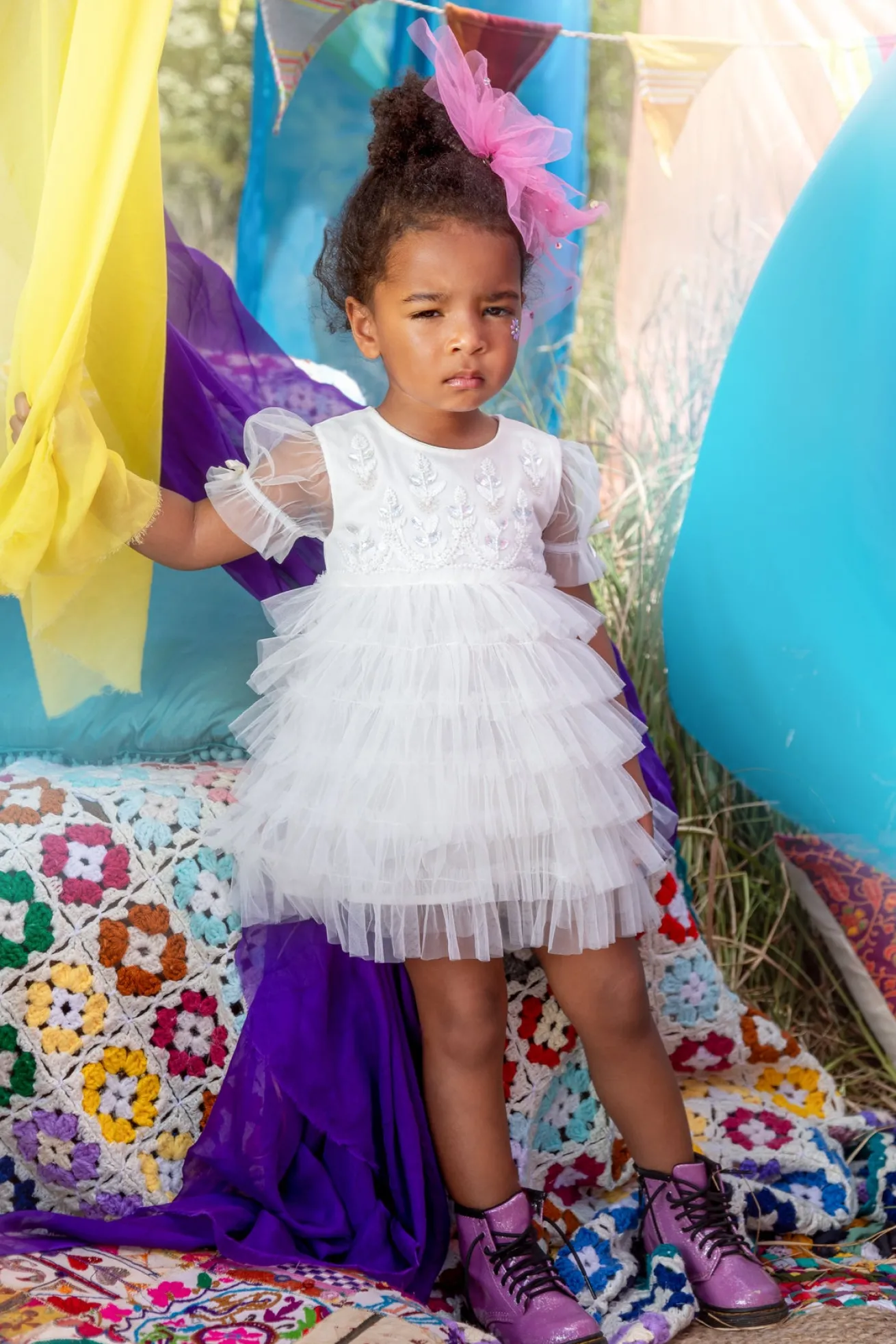 Bébé Field of Dreams Tulle Dress