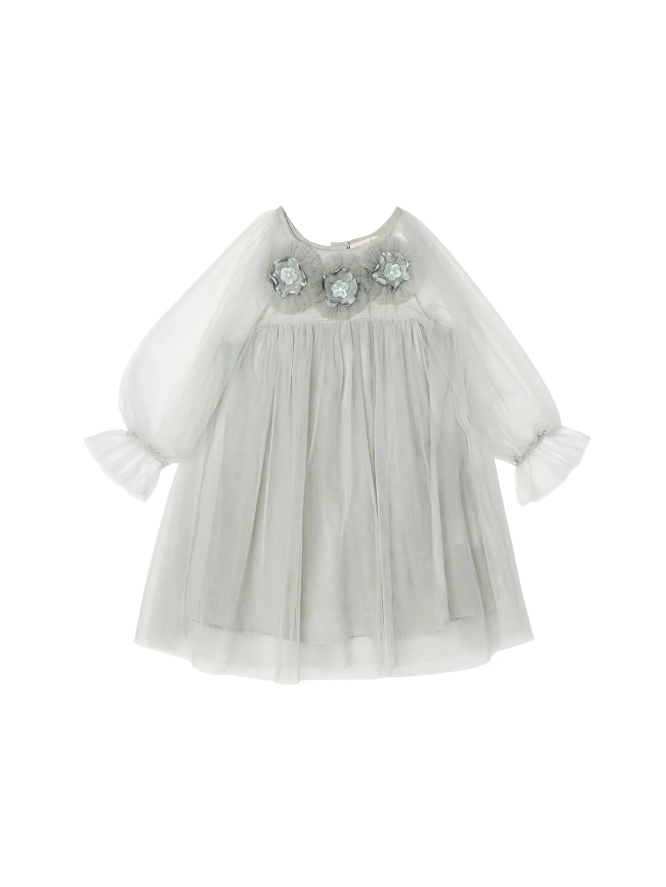 Bébé Smokey Petal Tulle Dress