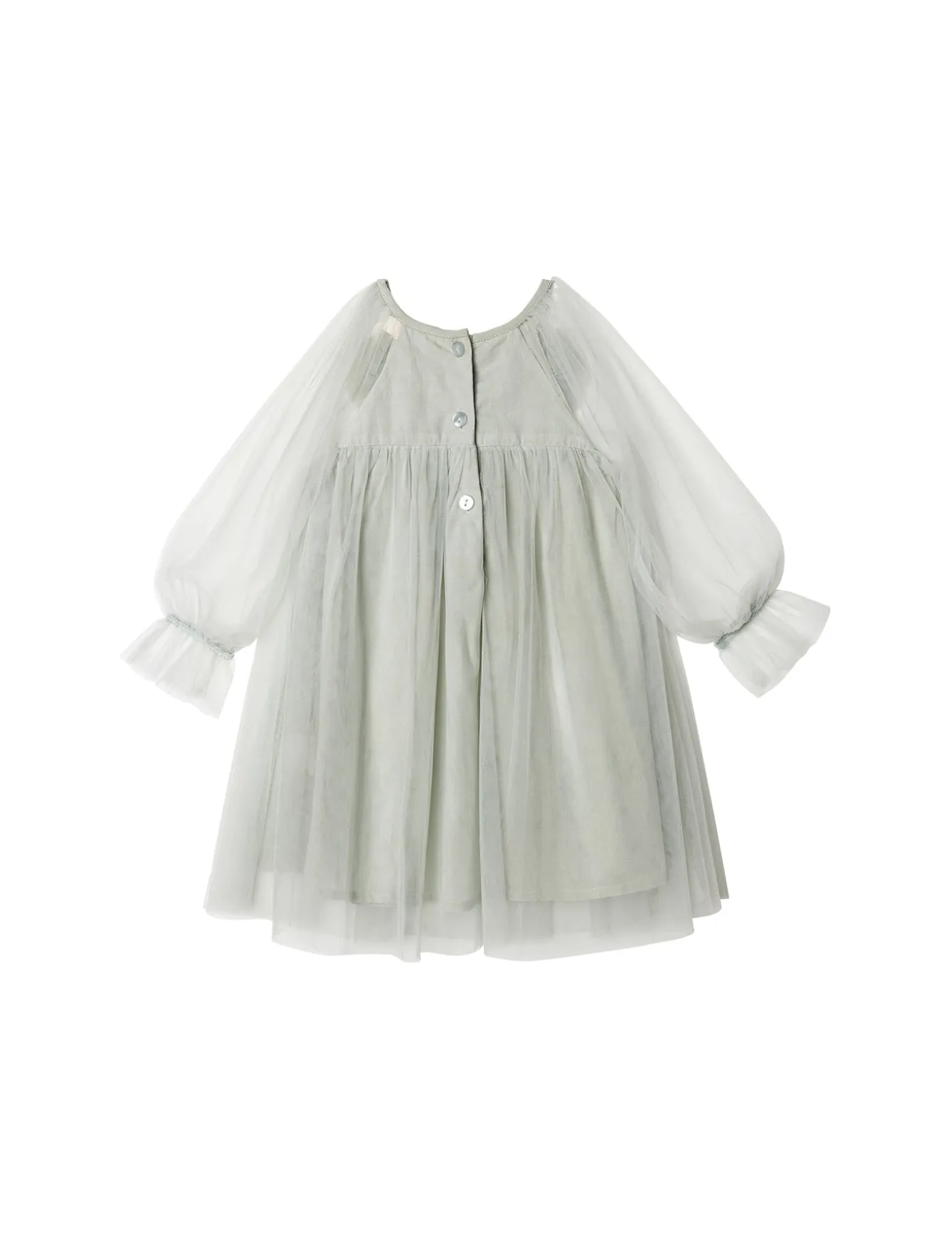 Bébé Smokey Petal Tulle Dress