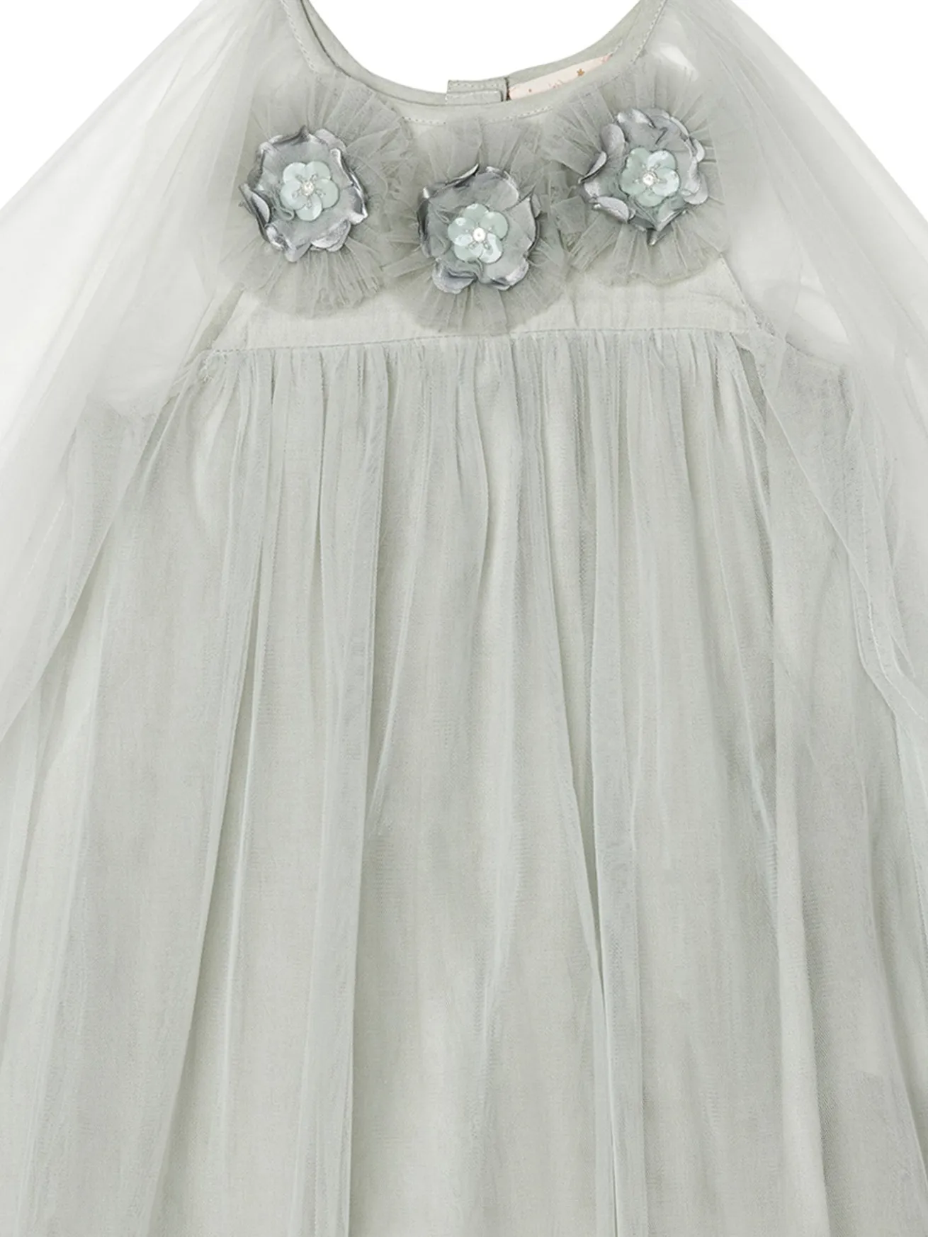 Bébé Smokey Petal Tulle Dress