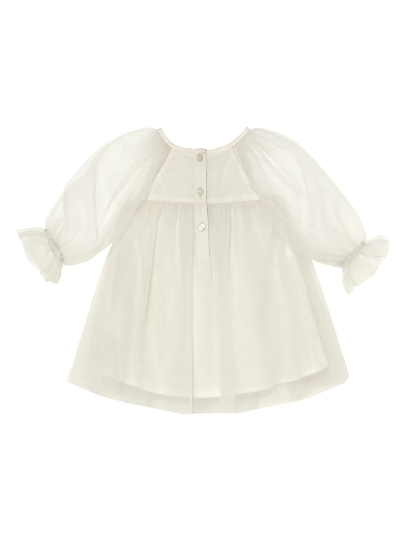 Bébé Snowy Petal Tulle Dress