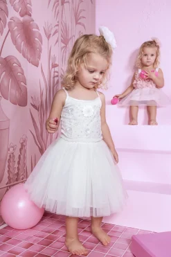 Bébé White Lotus Tutu Dress