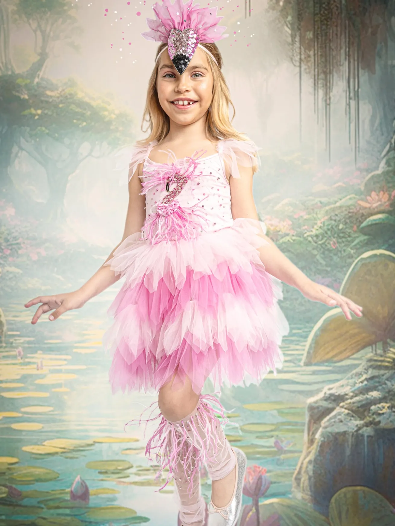Bella Flamingo Tutu Dress