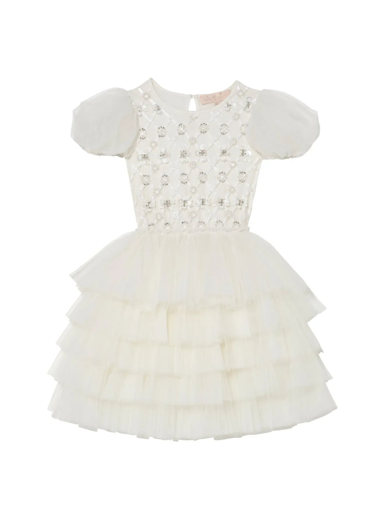 Floral Lattice Tutu Dress