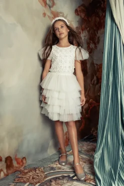 Floral Lattice Tutu Dress