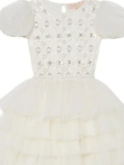 Floral Lattice Tutu Dress